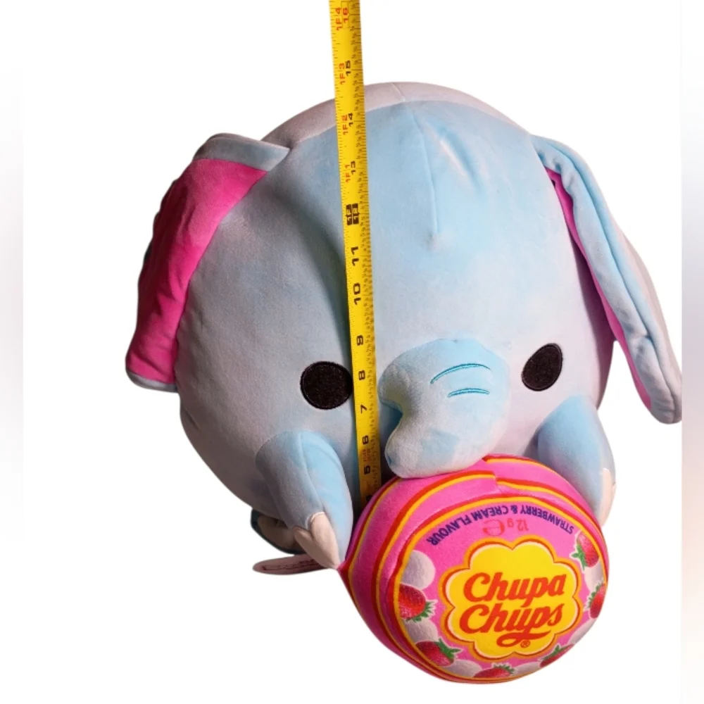 ZURU Snuggle Blue Elephant with Chupa Chups‎ Plush